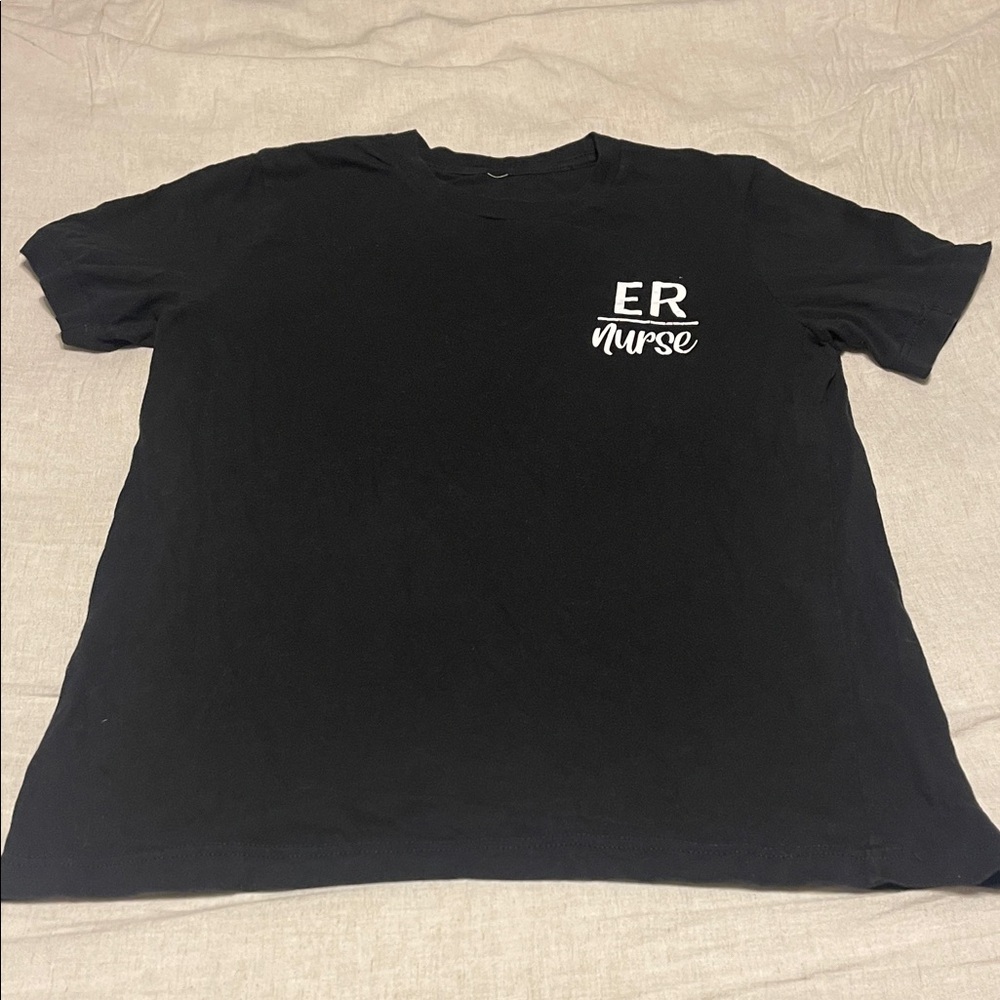 Black ER Nurse T-Shirt